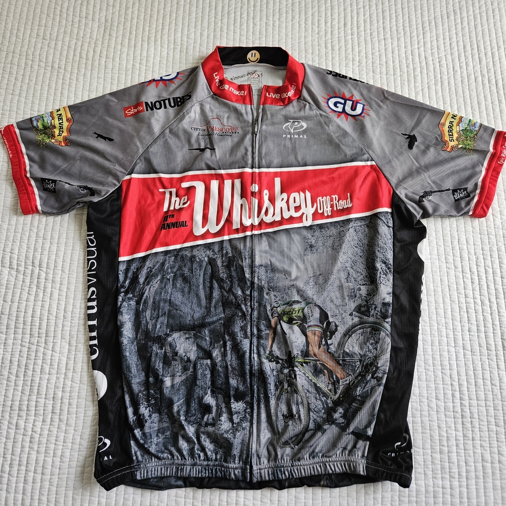 11th Annual Whiskey Off-Road, 2014 Primal Full Zip Cycling Jersey Men's Size XL